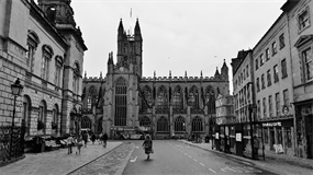 黑白唯美建筑图片